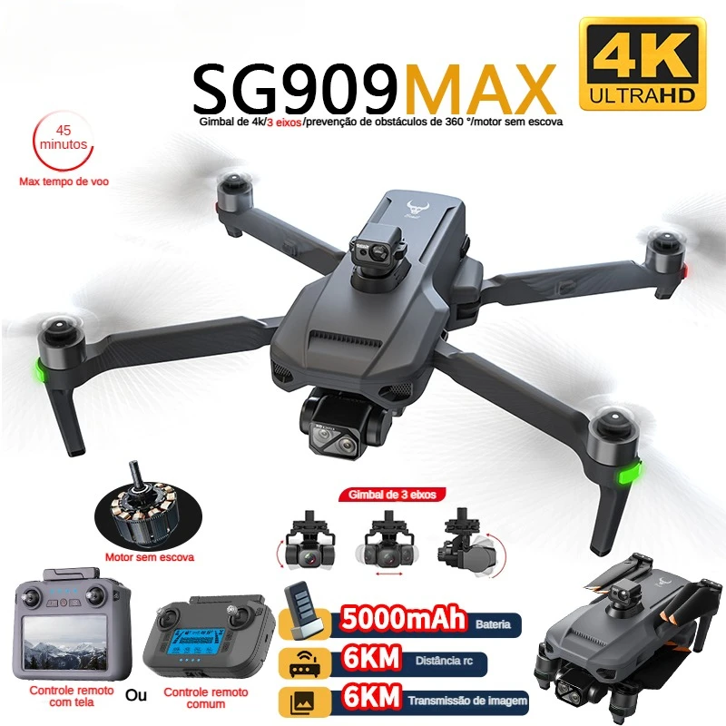 Drone Gimbal 3 Axis - ZLL SG909 SG909MAX Профессиональный дрон с