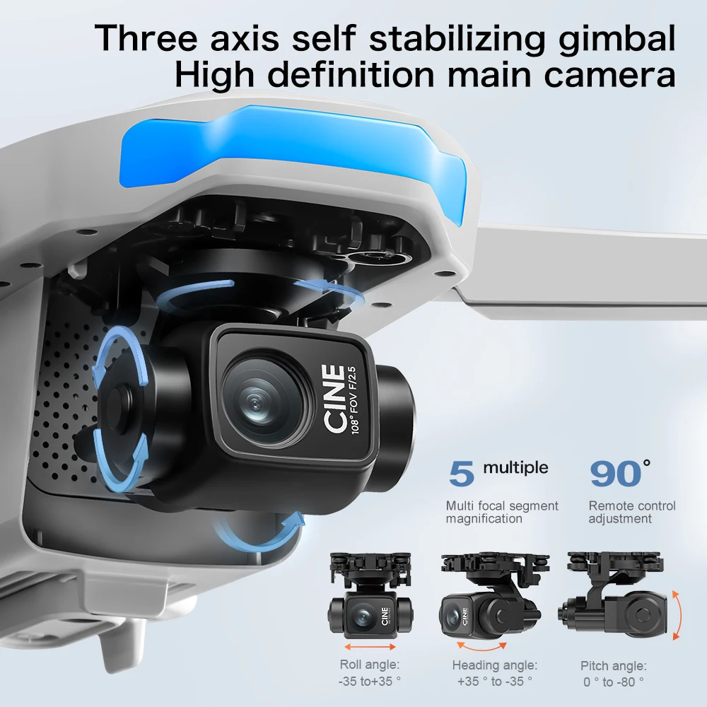 Оригинальный складной квадроко – обзор и цена Drone Gimbal 3 Axis