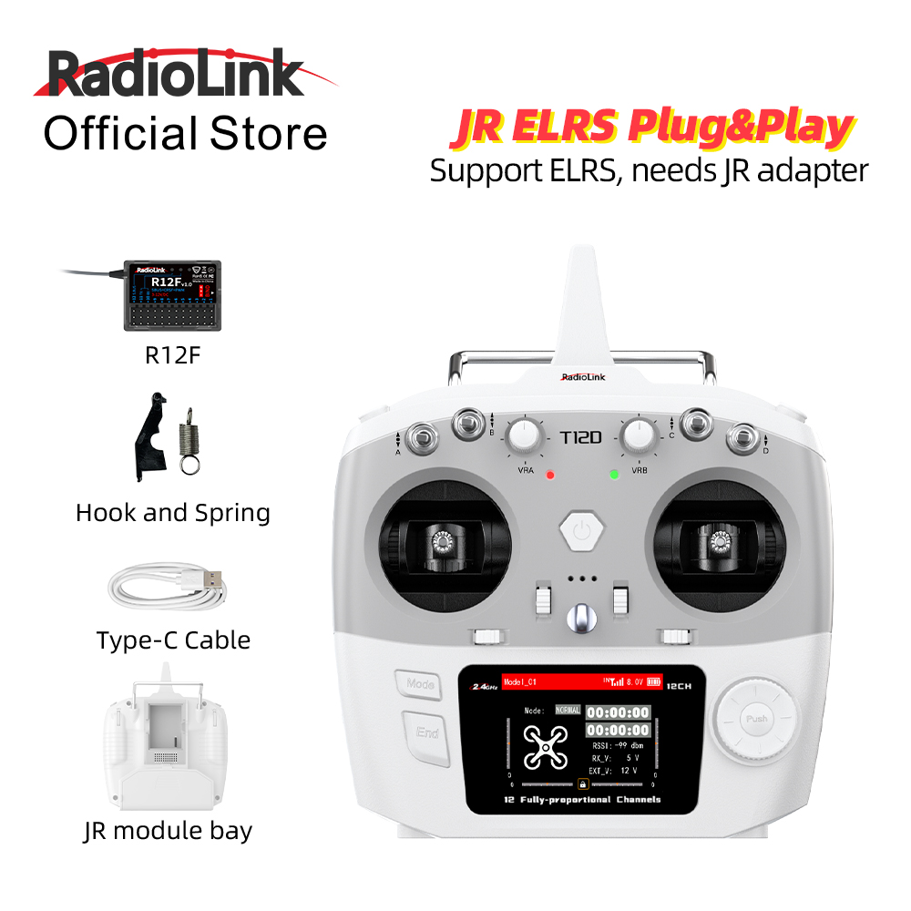 Модуль RadioLink T12D JR 12-ка – обзор и цена Drone Gimbal Controller