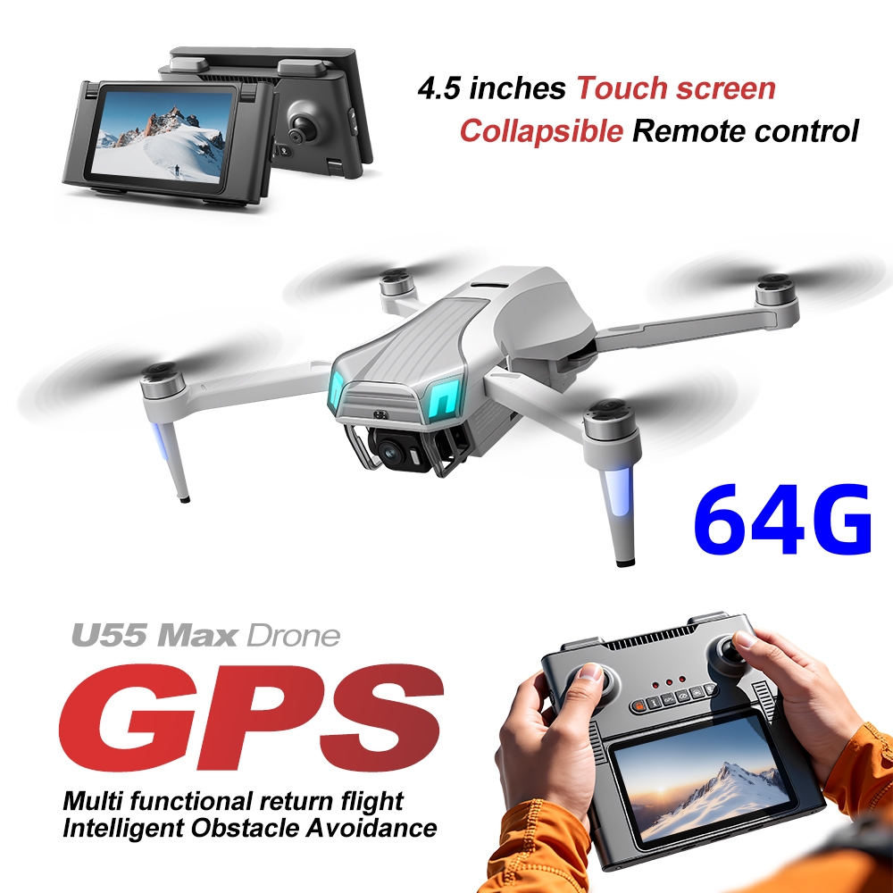 NCZOBOE U55 GPS-дрон с пультом – обзор и цена Drone Gimbal 3 Axis
